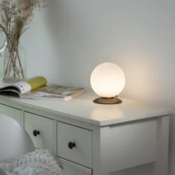 Paul Neuhaus Bubba bordlampe, antik messing