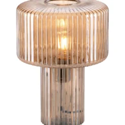 Paul Neuhaus Fungus bordlampe, ravfarvet