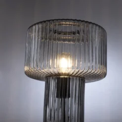 Paul Neuhaus Fungus bordlampe, røgfarvet