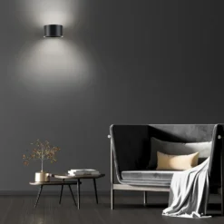 Paul Neuhaus Pure Clips væglampe, antracit