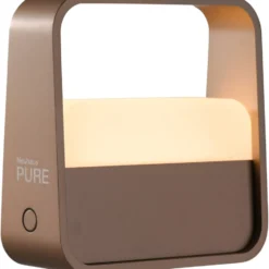 Paul Neuhaus Pure Go Akku genopladelig bordlampe, brun