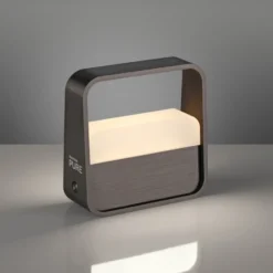 Paul Neuhaus Pure Go Akku genopladelig bordlampe, mørkebrun