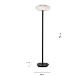 Paul Neuhaus Q-Etienne gulvlampe, sort