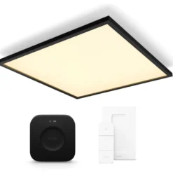 Philips Hue Aurelle LED panel, sort, 60x60 cm, startsæt