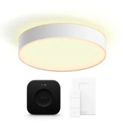 Philips Hue Enrave plafond, hvid, Ø38 cm, startsæt