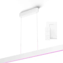 Philips Hue Ensis langbordspendel med fjernbetjening, hvid