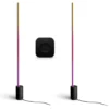 Philips Hue Signe Gradient gulvlamper med Bridge Pro, sort, 2-pak