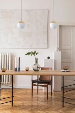 Rebello Decor Circle of life pendel, hvid ledning, Ø20 cm