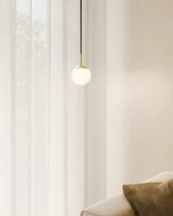Rebello Decor Circle of life pendel, sort ledning, Ø11 cm