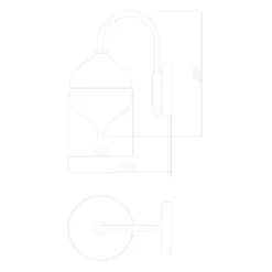 Rebello Decor Eternal Moonlight væglampe, hvid