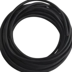 Rund plastledning PKL 2x0,75 mm², sort, 10 meter