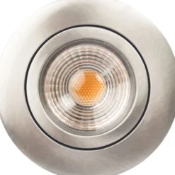 Scan Products Claudia Loop indbygningsspot, 2700K, børstet aluminium