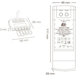 Scan Products driver, dæmpbar, 25W