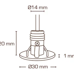 Scan Products Lia møbelspot, 3000K