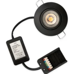 Scan Products Luna Low Profile 2.0 indbygningsspot, 3000K, mat sort