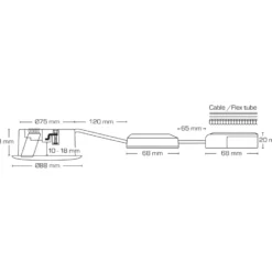 Scan Products Luna Low Profile 2.0 indbygningsspot, 3000K, mat sort