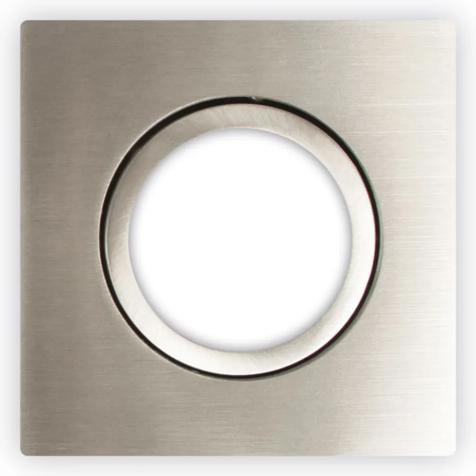 Scan Products Luna Low Profile frontring, firkantet, børstet aluminium