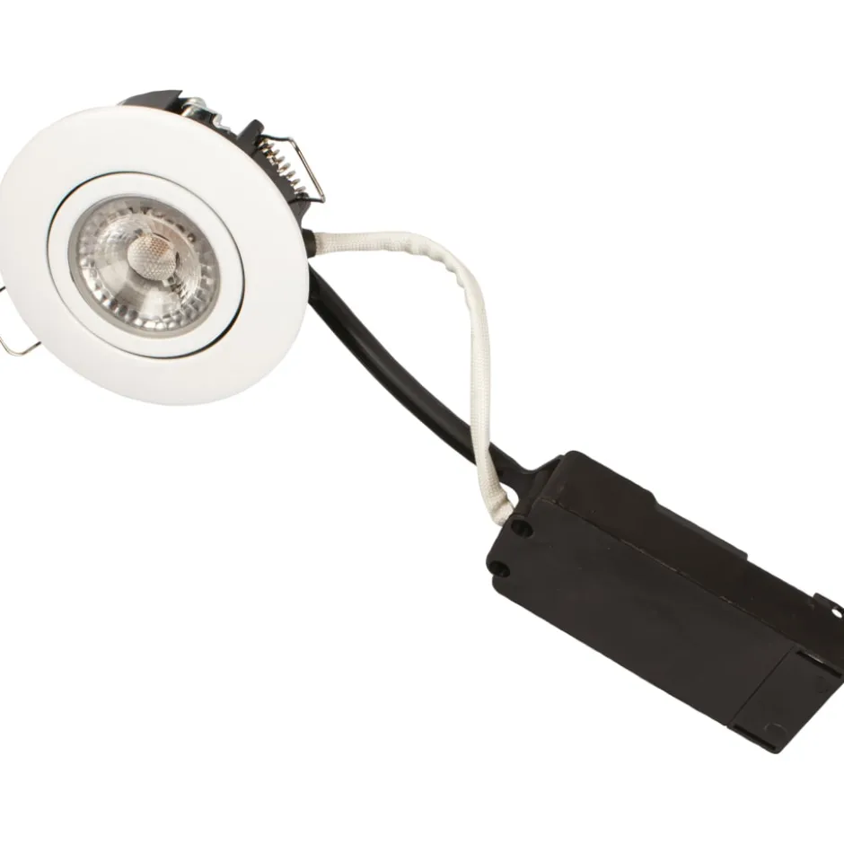 Scan Products Luna Low Profile indbygningsspot, mat hvid, 2700K, 6 stk