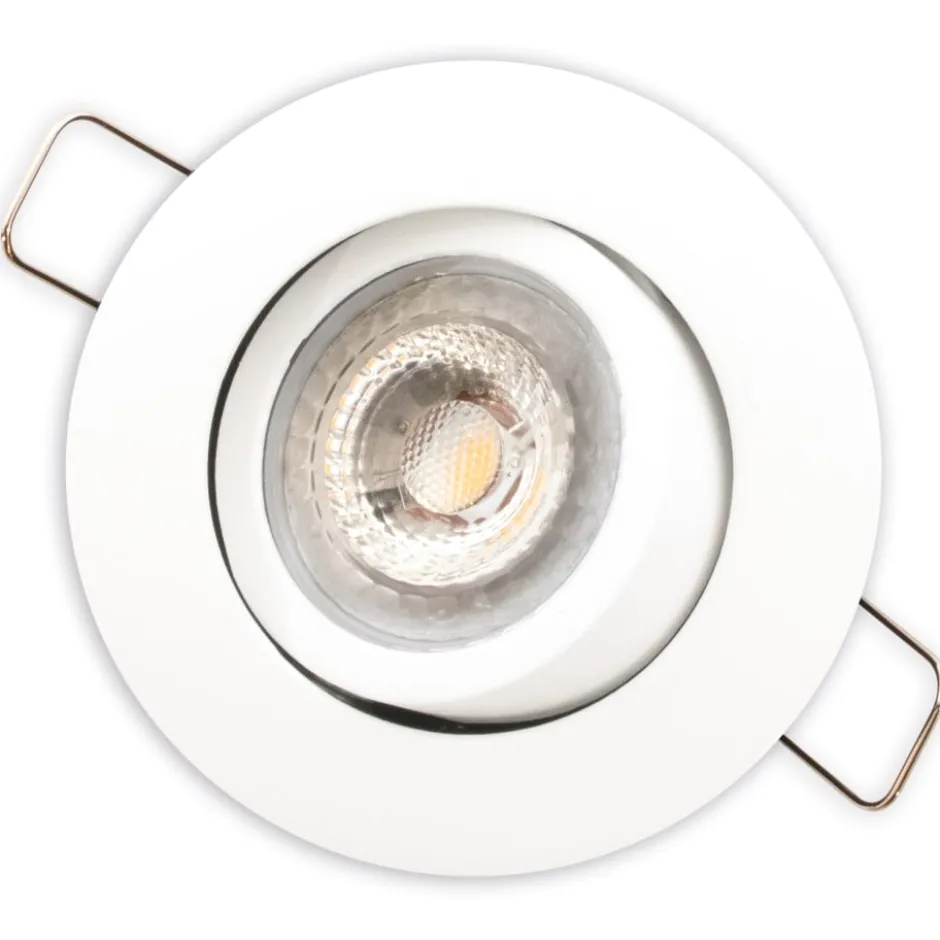 Scan Products Luna Low Profile indbygningsspot, mat hvid, 3000K, 6 st