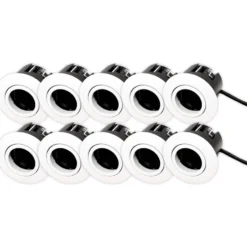 Scan Products Luna Quick Install 2.0 indbygningsspot, GU10, mat hvid, 10 stk