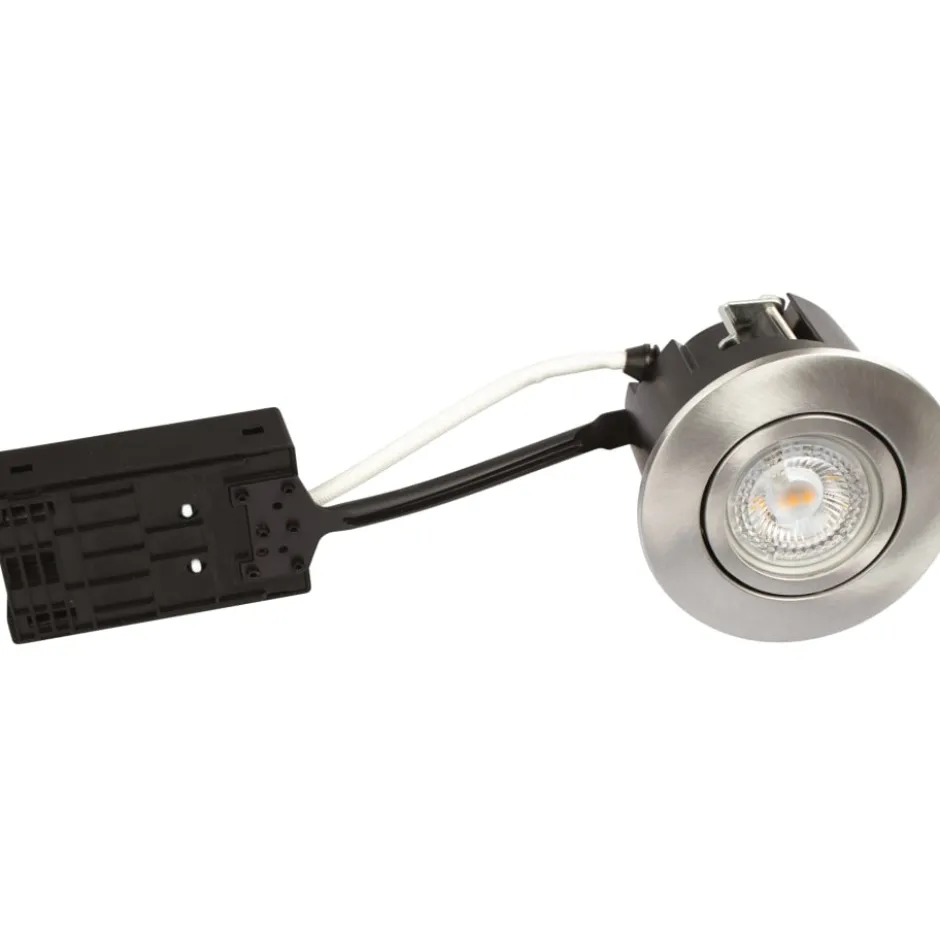 Scan Products Luna Quick Install indbygningsspot, 2700K, 10 stk, børstet aluminium
