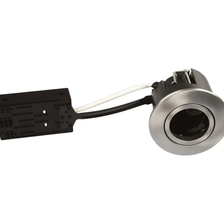 Scan Products Luna Quick Install indbygningsspot, GU10, 10 stk, børstet aluminium