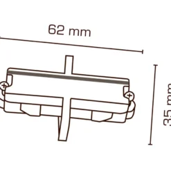 Scan Products Mita 1F mini midtertilslutning, hvid