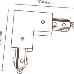 Scan Products Mita 1F vinkelsstykke, hvid, udvendig
