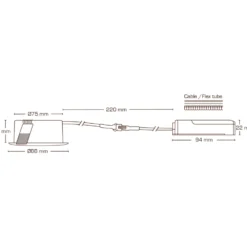 Scan Products Sabina Low Profile Fixed indbygningsspot, mat hvid, 2700K