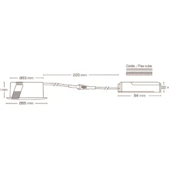 Scan Products Sabina Low Profile indbygningsspot, mat hvid, 4000K