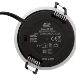 Scan Products Sabina Low Profile indbygningsspot, mat hvid, 6 stk