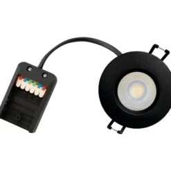 Scan Products Sabina Low Profile indbygningsspot, mat sort, 6 stk