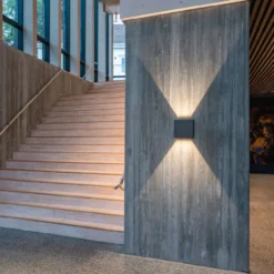 SG Artes Midi udendørs væglampe, 3000K, grå