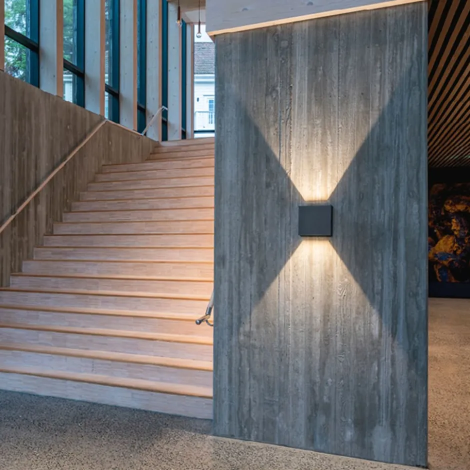 SG Artes Midi udendørs væglampe, 4000K, grå