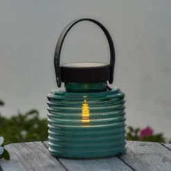 Sirius Aston solcelle lanterne, grøn, 16 cm