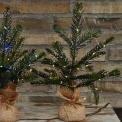 Sirius Bella kunstigt juletræ med hvidt lys, 30 cm