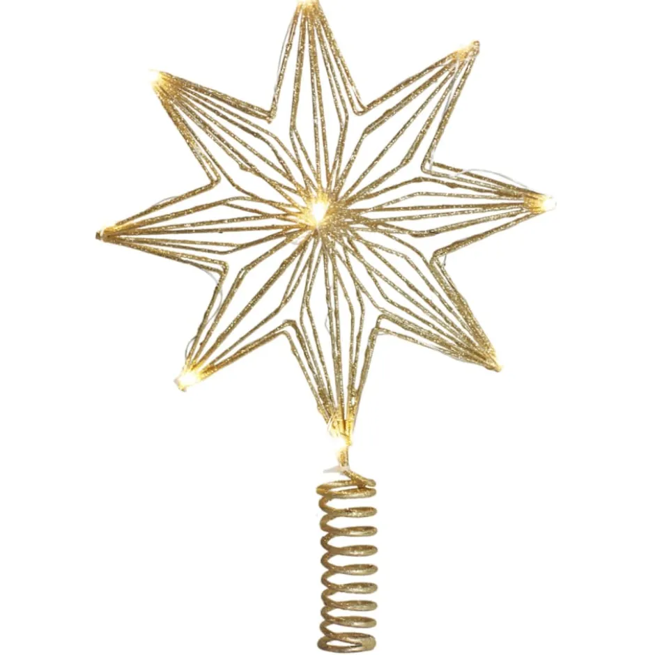 Sirius Chloe topstjerne med lys, guld