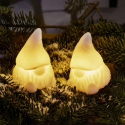 Sirius Coco nisse med lys, 10 cm, 2-pak