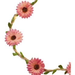 Sirius Flora Sommerblomster lyskæde, 2 meter, rosa