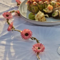 Sirius Flora Sommerblomster lyskæde, 2 meter, rosa