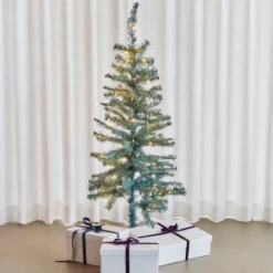 Sirius Happy kunstigt juletræ med lys, grøn, 120 cm