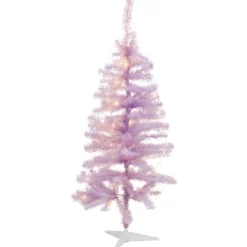 Sirius Happy kunstigt juletræ med lys, lilla, 120 cm