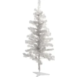 Sirius Happy kunstigt juletræ med lys, sølv, 120 cm