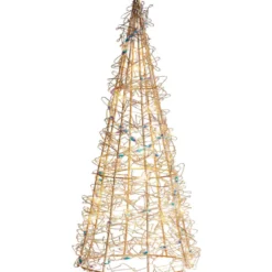 Sirius metal juletræ med lys, 30 cm