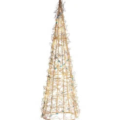 Sirius metal juletræ med lys, 40 cm