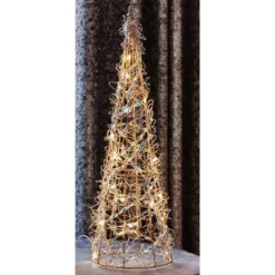 Sirius metal juletræ med lys, 40 cm