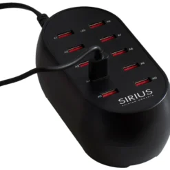 Sirius oplader med 10 USB-A porte