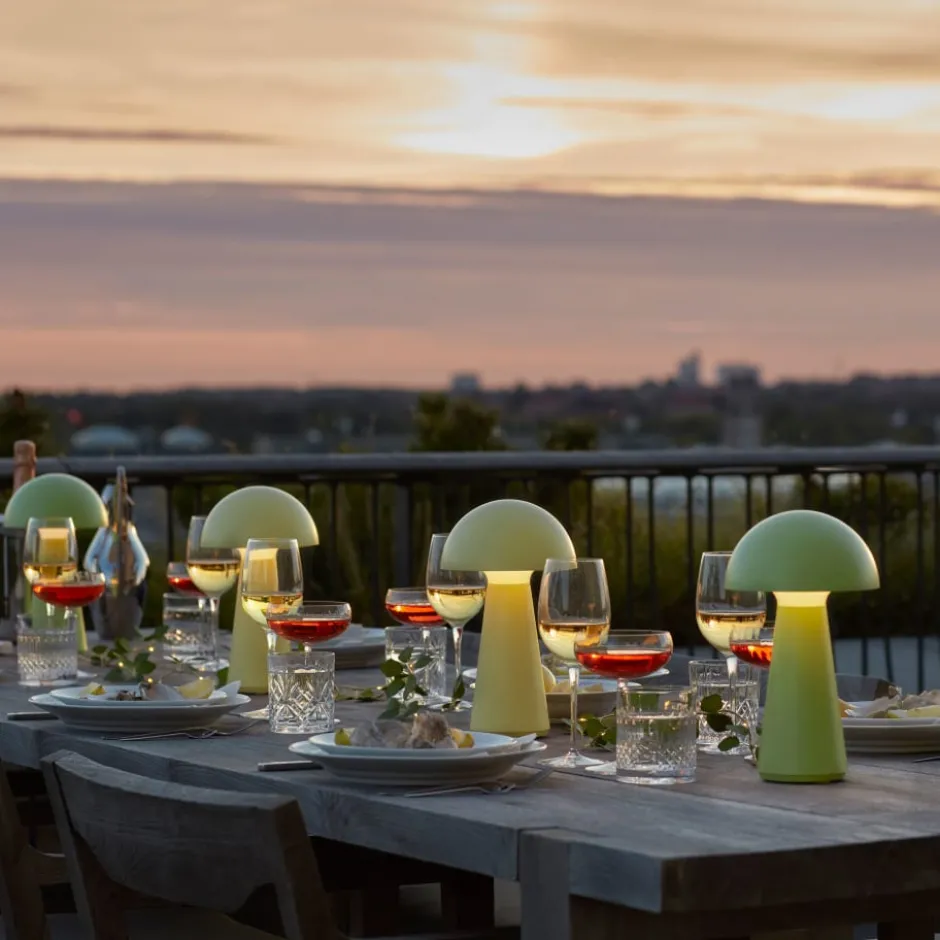 Sirius Sam genopladelig bordlampe, gul