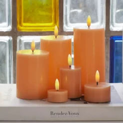 Sirius Sille LED bloklys, batteri, orange