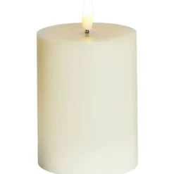 Sirius Sille LED bloklys, batteri, råhvid, H10 cm